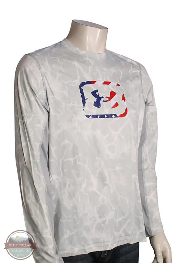 Under Armour 1388959-011 Fish Pro Freedom Long Sleeve T-Shirt in Gray, front