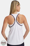 Under Armour 1389776 Freedom Knockout Tank in White, rear