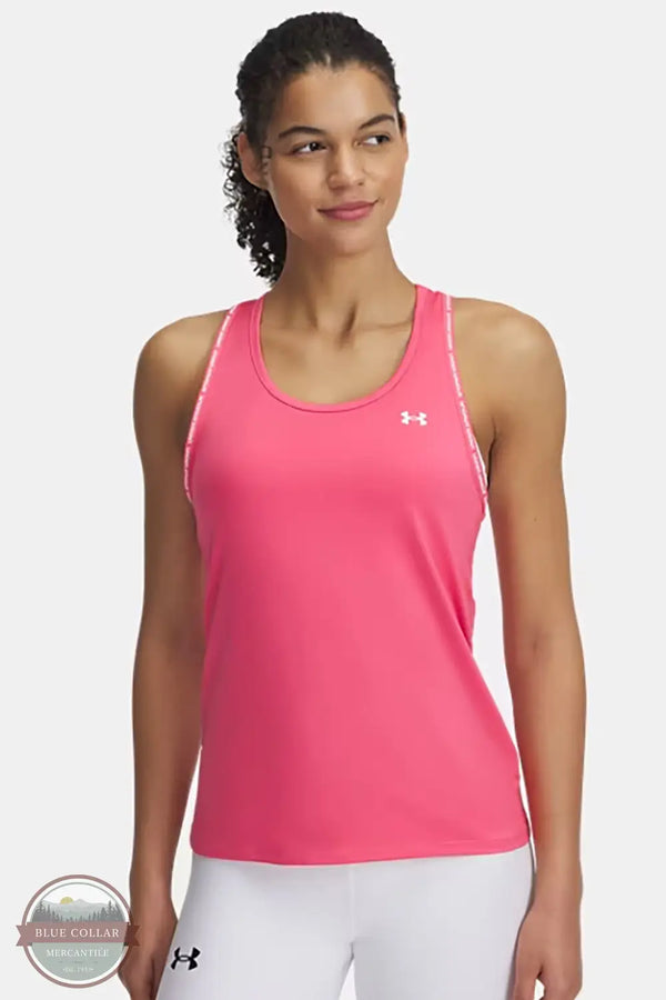 Under Armour 1389851 UA Tech Knockout Tank in pink, front