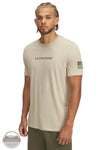 Under Armour 1389925-290 Freedom Military Short Sleeve T-Shirt in Tan, front