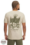 Under Armour 1389925-290 Freedom Military Short Sleeve T-Shirt in Tan, rear