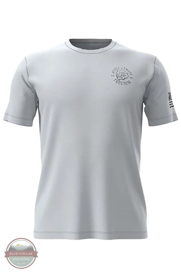 Under Armour 1389926-035 Freedom Skull Short Sleeve T-Shirt in Gray, front