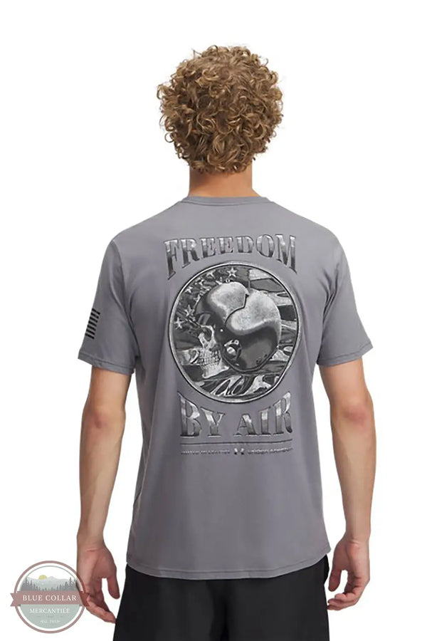 Under Armour 1389927-024 Freedom by Air Short Sleeve T-Shirt in Gray, rear