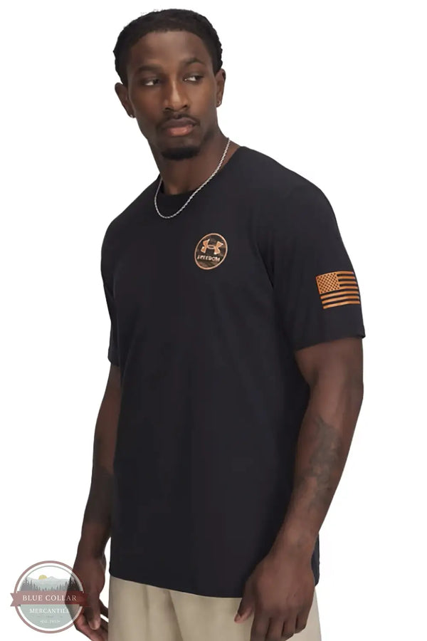 Under Armour 1389930-001 Freedom by 1775 Short Sleeve T-Shirt in Black, front