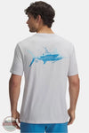 Under Armour 1390216-014 Marlin Short Sleeve T-Shirt in Light Gray, rear