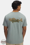 Under Armour 1390217-348 Short Sleeve Walleye T-Shirt in Green, rear