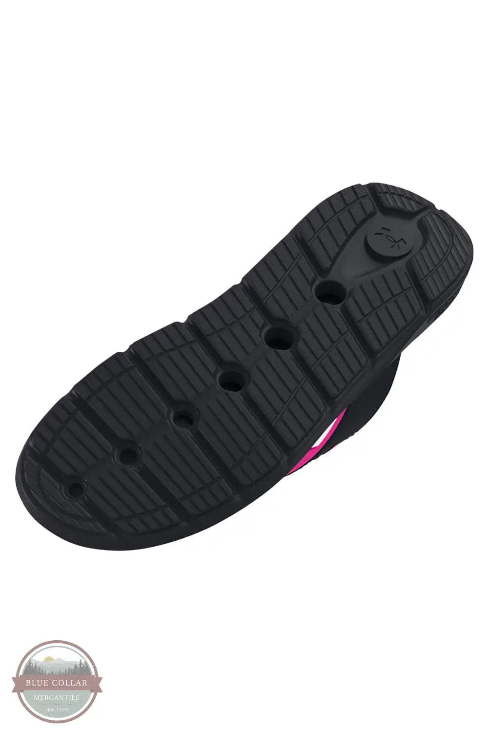Under Armour 3026030-002 Ignite Pro Marbella Thong Sandals in Black/Pink, bottom