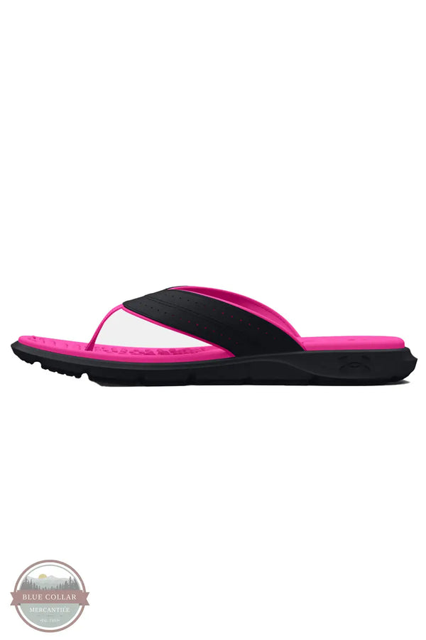 Under Armour 3026030-002 Ignite Pro Marbella Thong Sandals in Black/Pink, side