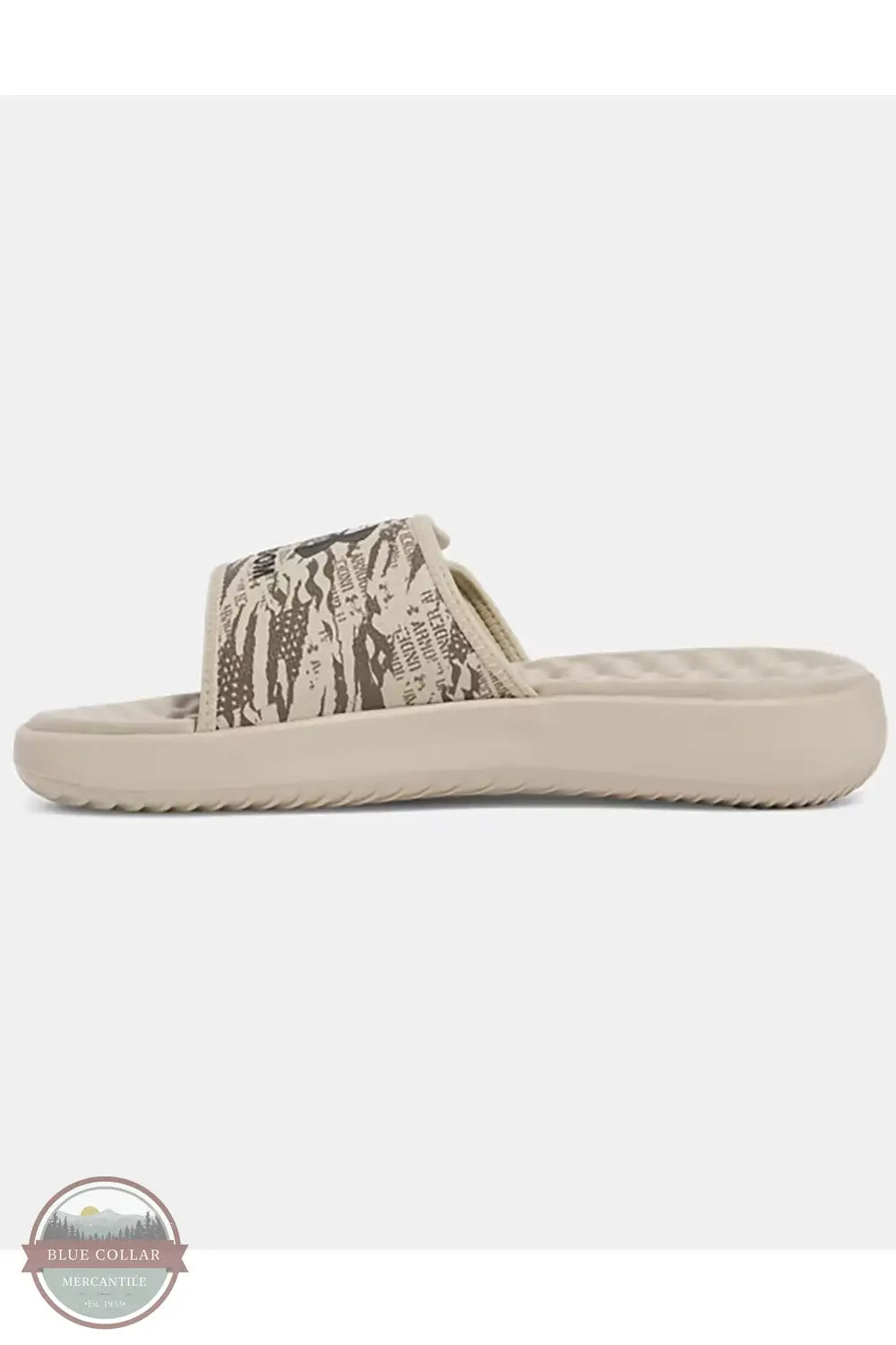 Under Armour 3028096-290 Ignite Pro 8 Freedom Slide Sandals in Tan, side