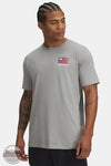 Under Armour 6001862 Freedom Left Chest Short Sleeve T-Shirt in Gray, front