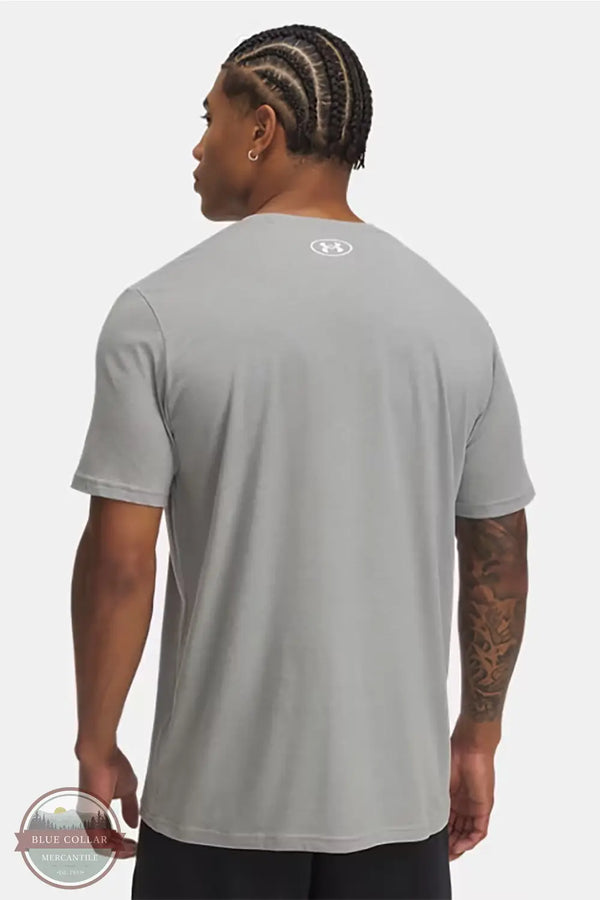 Under Armour 6001862 Freedom Left Chest Short Sleeve T-Shirt in Gray, rear