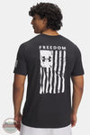 Under Armour 6004096-001 UA Freedom Flag Men's T-Shirt Black back view