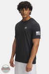Under Armour 6004096 UA Freedom Flag Men's T-Shirt 001 Black front view