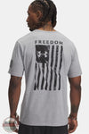 Under Armour 6004096-035 UA Freedom Flag Men's T-Shirt in Steel Light Heather/Black imprint