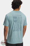 Under Armour 6004096-323 UA Freedom Flag Men's T-Shirt in Serpentine/Jasper Blue print