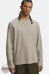 Under Armour 6005030 UA Expanse Waffle Long Sleeve Shirt on 203 tan, front