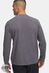 Under Armour 6005033 UA Expanse ColdGear Infrared Long Sleeve Henley Shirt in 025 gray, rear