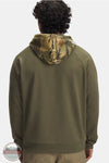 Under Armour 6005913 Rival Fleece Camo Hoodie in 390 green, rear