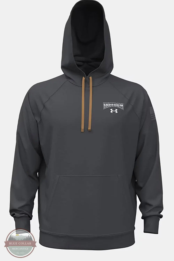 Under Armour 6007319-016 UA Freedom Eagle Hoodie in Anthracite/Castlerock front view