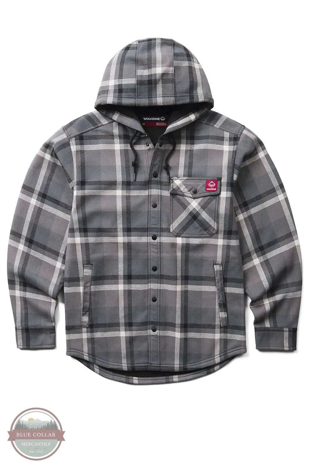Wolverine W1213240 Bucksaw ll Hooded Shirt Jacket Regular Sizes front view
