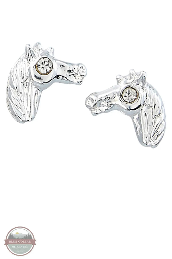 HE-103 Horse Head Earrings in Cowboy Hat Gift Box by Western Express earrings