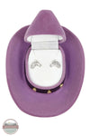 HE-103 Horse Head Earrings in Cowboy Hat Gift Box by Western Express opened box