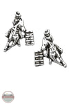 HE-140 Barrel Racer Earrings in Cowboy Hat Gift Box by Western Express Barrel Racer Earrings