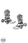 HE-141 Cowboy Boot Earrings in Cowboy Hat Gift Box by Western Express cowboy boot earrings