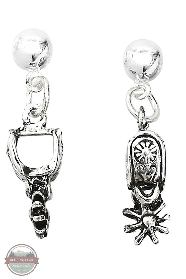 HE-142 Spur Earrings in Cowboy Hat Gift Box by Western Express spur earrings