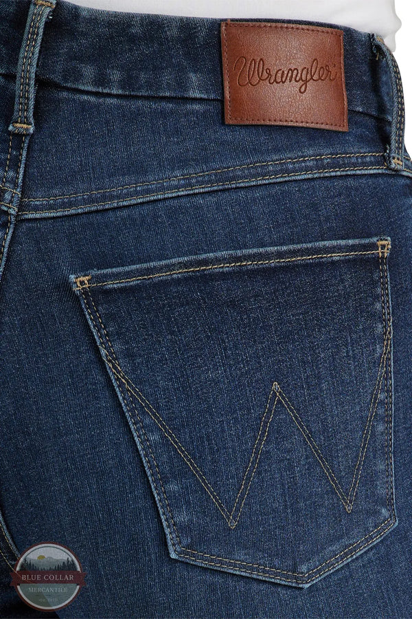 Women's 112359277 Wrangler Bespoke High Rise Bootcut Jean in Lacey rear pocket