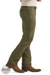 Wrangler 112361552 Cowboy Cut® Tough Comfort Premium Performance 47 Regular Fit Jean in Sea Turtle Green side view