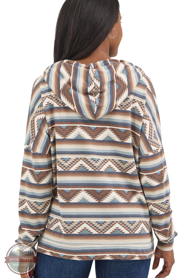 Wrangler 112367281 Americana Brown Relaxed Hoodie back model view