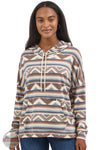Wrangler 112367281 Americana Brown Relaxed Hoodie front model view