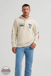 Wrangler 112373866 Wrangler X Coors Long Sleeve Hoodie in cream, front