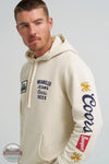 Wrangler 112373866 Wrangler X Coors Long Sleeve Hoodie in cream, sleeve one