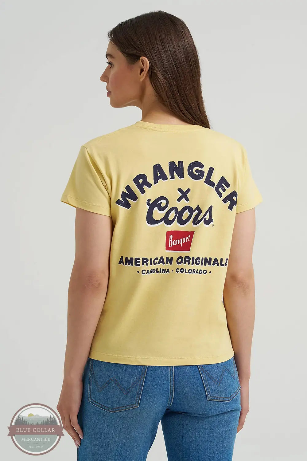 Wrangler 112373876 Wrangler X Coors American Short Sleeve Shirt in Yellow, rear