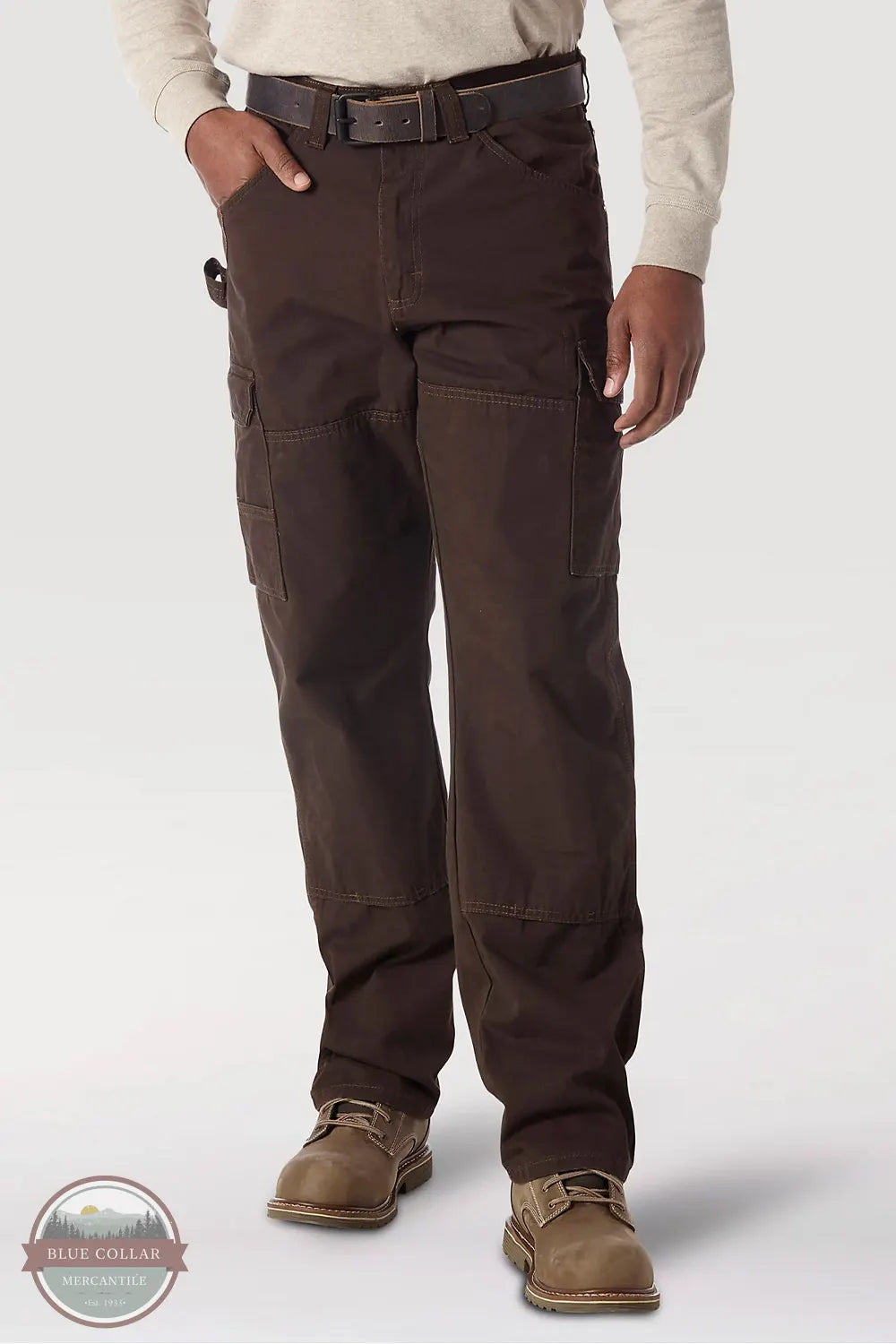 Wrangler 3W060 Riggs Workwear Ripstop Ranger Pants Dark Brown Front