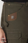 Wrangler 3W060 Riggs Workwear Ripstop Ranger Pants Loden Green front pocket