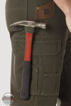 Wrangler 3W060 Riggs Workwear Ripstop Ranger Pants Loden Green Hammer Loop