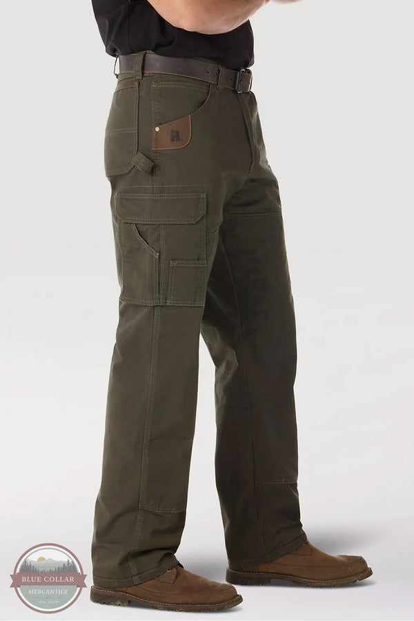 Wrangler 3W060 Riggs Workwear Ripstop Ranger Pants Loden green side