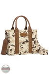 Wrangler WG286-8120S Wrangler Camo Print Concealed Carry Crossbody Tote in brown, front
