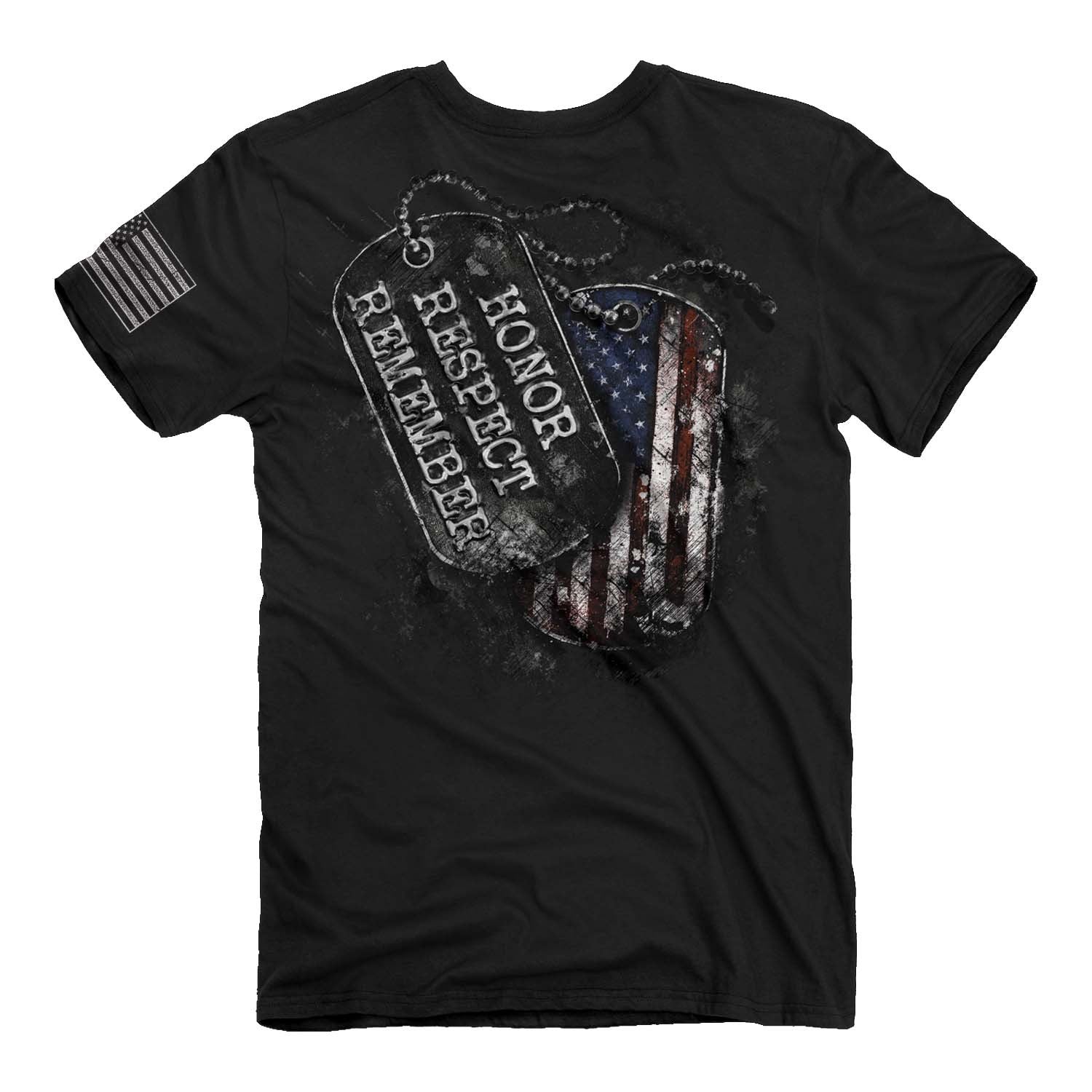 Buck Wear 2053 Dog Tag Honor T-Shirt Back View