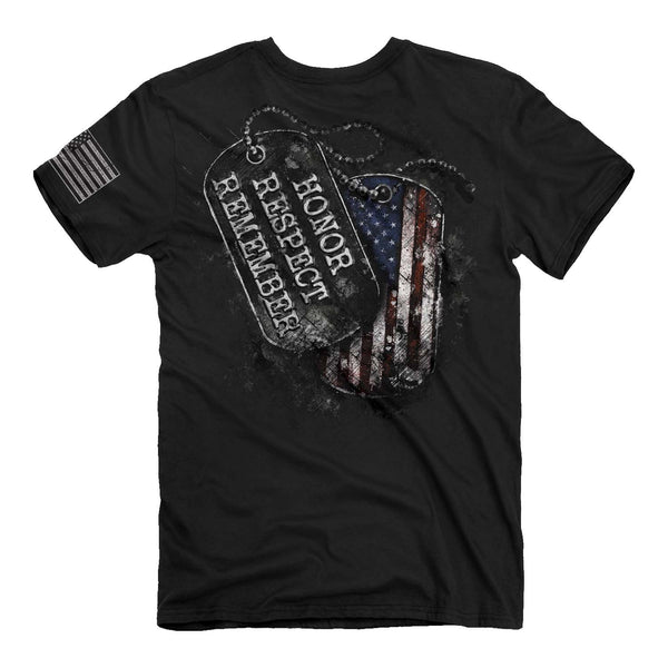 Buck Wear 2053 Dog Tag Honor T-Shirt Back View