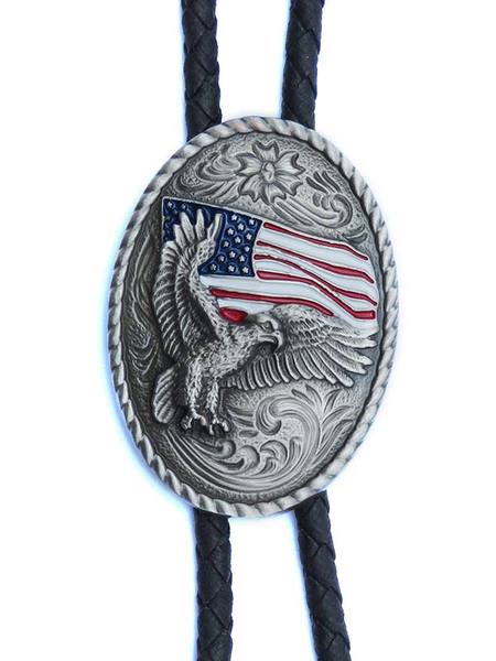 M&F 22612 Eagle and USA Flag Bolo