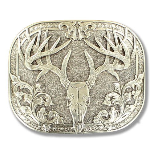 M&F 37984 Buck Skull Belt Buckle