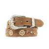 Ariat A1510202 Ladies Brown Flower Rhinestones Belt