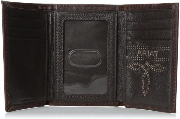 A35122283 Brown Rowdy Trifold Copper Wallet