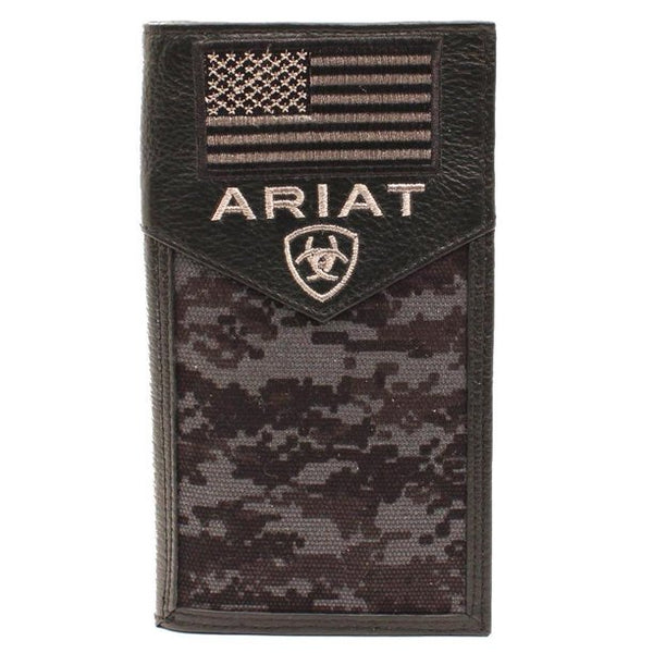 A3536401 Rodeo Flag Patch Black Rodeo Wallet