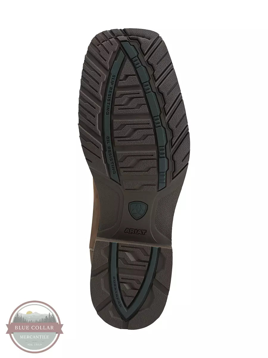 Ariat 10014067 Hybrid Rancher Waterproof Western Boot in Oily Distressed Brown Sole View