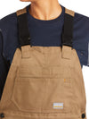 Ariat 10036685 Rebar DuraCanvas Stretch Insulated Bib in Field Khaki Front Detail View
